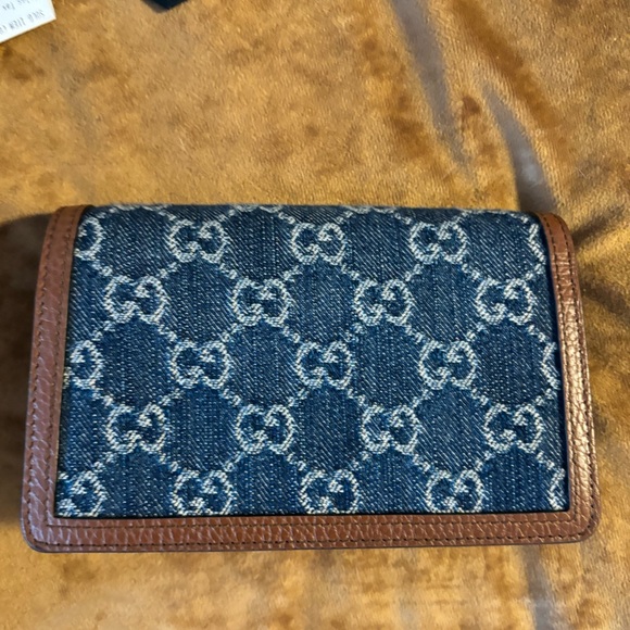 AUTHENTIC GUCCI GG Super Mini Denim Dionysus - Picture 7 of 16